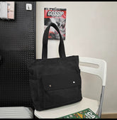 Utility Canvas Messenger Bag for Men Large Capacity Workwear Crossbody Tote Multi-Pocket Shoulder Bag for School, Sports, and Daily Use