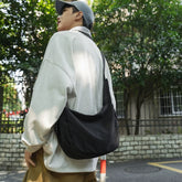 Water-Resistant Canvas Crossbody Bag - Lightweight Messenger Shoulder Pack for Commuting, College & Travel