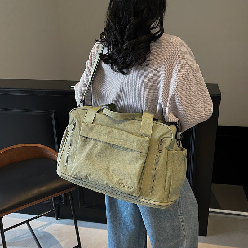 Wholesale Large Capacity Travel Duffel Water-Resistant Sports & Fitness Bag Fashionable Short-Distance Weekend Tote Portable Carry-on Luggage with Wet/Dry Separation