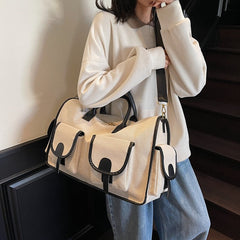 2026 Women's Large-Capacity Travel Duffel Lightweight Multi-Functional Short-Trip Luggage Waterproof Sports & Fitness Boarding Bag Chic Portable Overnight Storage Tote