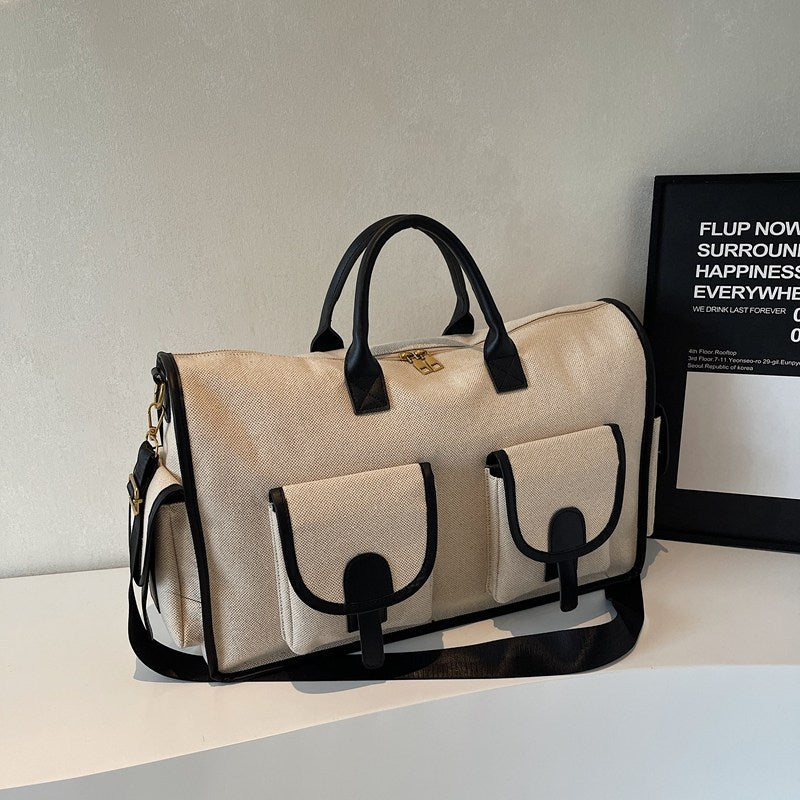 2026 Women's Large-Capacity Travel Duffel Lightweight Multi-Functional Short-Trip Luggage Waterproof Sports & Fitness Boarding Bag Chic Portable Overnight Storage Tote