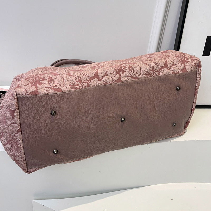 Premium Women's Travel Duffel Large Capacity Lightweight Weekender High-End Business & Sports Bag with Wet/Dry Separation Versatile Student Carry-On Luggage