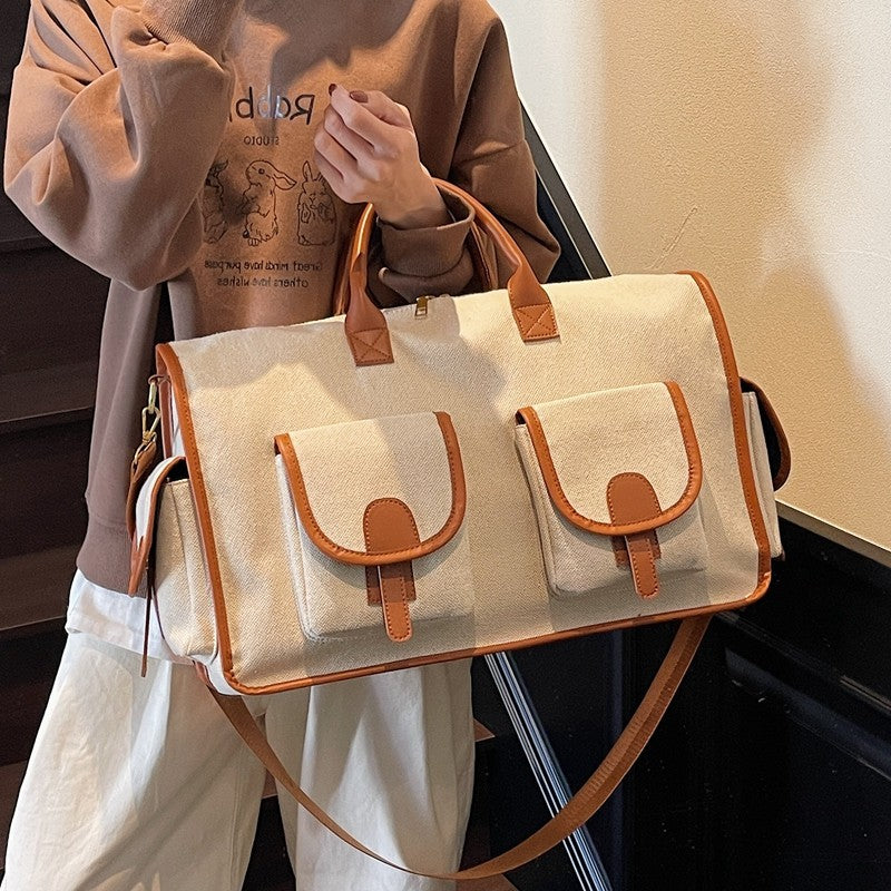 2026 Women's Large-Capacity Travel Duffel Lightweight Multi-Functional Short-Trip Luggage Waterproof Sports & Fitness Boarding Bag Chic Portable Overnight Storage Tote